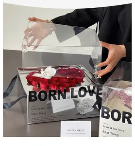 Low MOQ Heart Shape Box Custom Luxury Gift,Flower Paper Packaging Box with clear window
