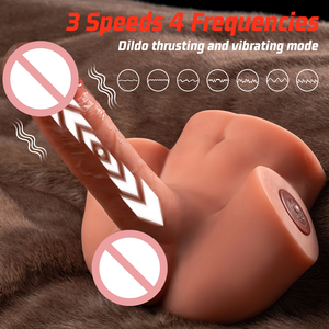 Vibrador con Movimiento de Empuje InnerBloom, Torso Masculino Realista en 3D, 3 Velocidades, <span class=keywords><strong>4</strong></span> Modos, Recargable por USB, Masturbador Femenino, Juguete Sexual - Product Image 3