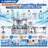 Chaîne de production de machines de remplissage automatiques antidéflagrantes pour solvants chimiques, alcool et liquides inflammables et combustibles