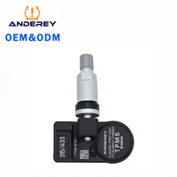 ANDEREY Nouveau capteur de pression des pneus programmable 315 MHz 433 MHz TPMS, remplacement universel pour 98% des modèles de véhicules, garantie 1 an