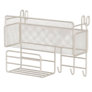 Bedside Storage Rack Wrought Iron Frame Hook Type Multifunctional Bedroom Storage - Product Image 5