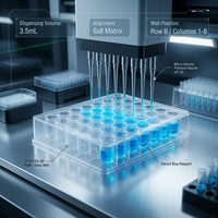 Plaque de laboratoire en polypropylène à 48 puits ronds, fond en U, format unique et irrégulier, pour la recherche scientifique