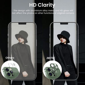 ฝาครอบเลนส์กล้องโลหะแบบเต็มรูปแบบ ป้องกันเลนส์หลัง สำหรับ iPhone 15 16 Pro Max ผลิตตามสั่งจากโรงงาน - Product Image 2