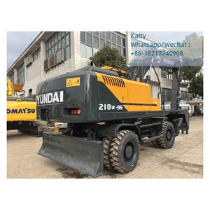 Excavadora de Ruedas Usada Hyundai R210W-9S, Maquinaria de Construcción para Movimiento de Tierras - Product Image 2