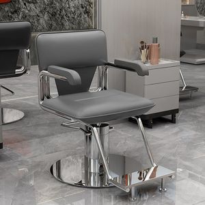 Sillón de Barbería de Acero Inoxidable de Lujo, con Funciones Giratorias y de Elevación, para Servicios de Peluquería Comerciales - Product Image 6