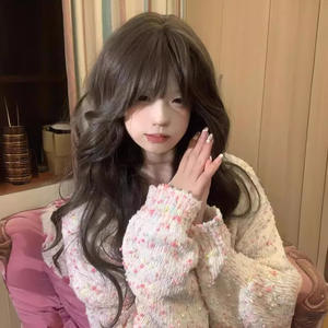 Nouvelle perruque pour femmes aux <span class=keywords><strong>cheveux</strong></span> longs, grosses vagues, boucles, ondulations de l'eau, simulation naturelle de Lolita, style de couverture complète de la tête douce - Product Image 3