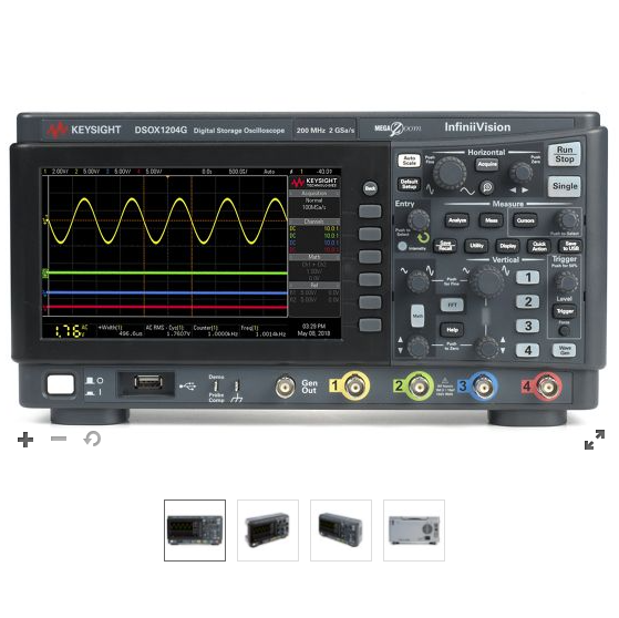 DSOX1204G Oscilloscope 4 Analog Channels With a Built-in Waveform Generator