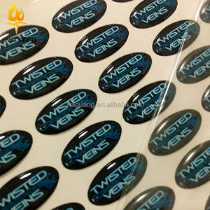 Pegatina de cúpula personalizada, logotipo de resina epoxi, pegatinas 3D, pegatina brillante de epoxi de cúpula blanda - Product Image 6