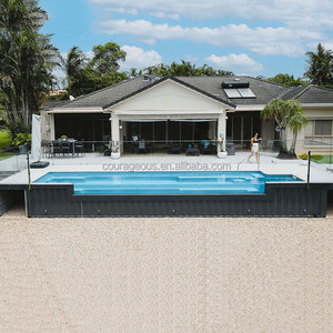 Piscina Prefabricada de Contenedor de 40 pies, Piscina Rectangular con Bomba de Calentamiento de Agua y Cubierta <span class=keywords><strong>para</strong></span> Piscina - Product Image 4