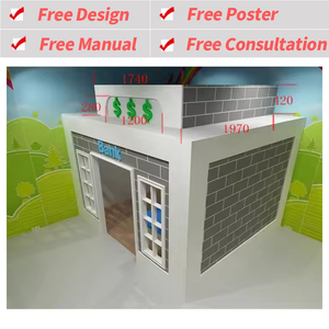 Equipo de Juegos Interior Higiénico para Niños, Ciudad en Miniatura con Juegos Educativos Integrados para Salas de Juego de Hoteles - Product Image 3
