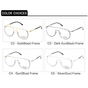 Monturas de Gafas Greyjack Ovaladas con Montura Completa, Lentes Planas, Diseño Moderno Unisex SF9010 - Product Image 1