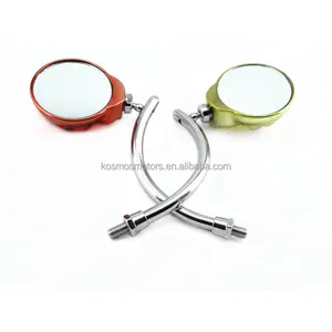 Rearview Mirror Chrome Bar End Side Reflector Rear View Mirror For Harley Motorcycle