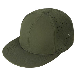 Green Mesh Trucker <b>Cap</b> Unisex Casual <b>Flat</b> Brim Snapback Hat Logo Front Panel Adjustable Size Spring <b>Summer</b> Wear - Product Image 2