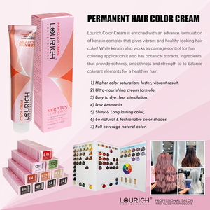 Tinte <span class=keywords><strong>de</strong></span> Cabello Profesional LOURICH en Crema, 67 <span class=keywords><strong>Colores</strong></span>, Coloración Permanente para el Cabello, Uso en Salón, Productos para Colorear el Cabello, Fabricante OEM - Product Image 5