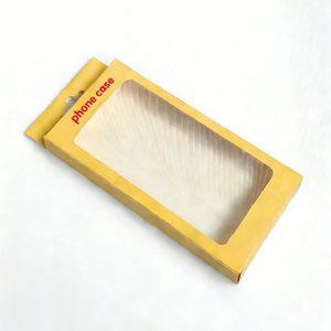 Boîte pliante en papier pour produits électroniques avec impression personnalisée de marque privée, boîte suspendue avec fenêtre en PVC transparent pour étui de téléphone - Product Image 5