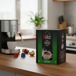 Caffè Verz 100 Capsule RICCO Compatibili con Sistema UNO, Fornitura di Caffè Espresso a 0,14€ per Capsula - Product Image 3