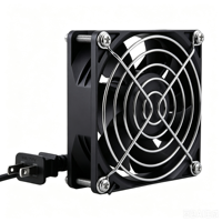 Ventilateur de refroidissement pour rack de serveur à vitesse variable 100V-240V AC, ventilateur de cabinet à haut débit d'air pour boîtier d'ordinateur de rig minier, GPU, CPU, AV