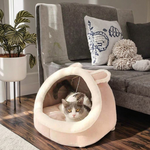 Bulk Cat Shaped Pet <b>Bed</b> Cave Washable Cushion Warm Cat <b>Nest</b> for Distributors - Product Image 4