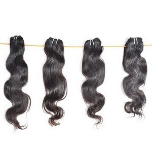 Venta al por mayor de paquetes de pelo de proveedor de cutícula alineada natural Bodywave crudo sin procesar extensiones de cabello humano virgen camboyano - Product Image 1