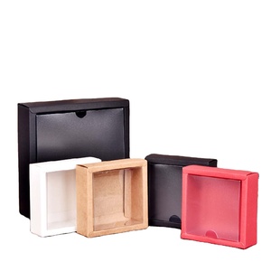 Tùy Chỉnh Logo Đen Nâu Giấy Giày Đế Bao Bì Hộp Với Nắp Nhựa Rõ Ràng - Product Image 3