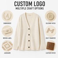 Suéter de mujer personalizado ropa de invierno señoras prendas de punto chica manga larga Top Cable Cardigan