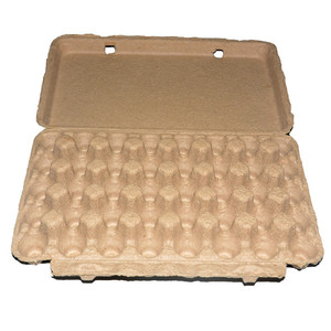 Plateau à œufs de caille en pâte naturelle, 40 trous, carton, vert, protection de l'environnement, respectueux de l'environnement originale, protection de la terre - Product Image 1