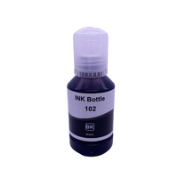 Encre à base de colorant de recharge de 102 bouteilles compatible avec Epson ET2700 ET2750 ET3700 ET3750 ET4750 CMYK imprimante à jet d'encre 4 couleurs 102 encre à colorant