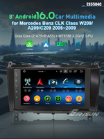 Stock UE Erisin ES5584C 8" DSP Android 16.0 OBD2 RGB Aide au recul CarPlay GPS Autoradio pour Mercedes Benz CLK-Class C209/A209