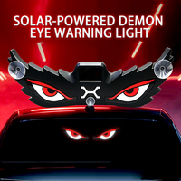 Yunteng O-143 Feu de signalisation LED dynamique solaire amélioré pour camions et véhicules, marqueur stroboscopique œil de démon, ajustement universel haute performance