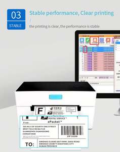 9220 Impresora de etiquetas de 110mm Impresora térmica de etiquetas de envío 4x6 - Product Image 4