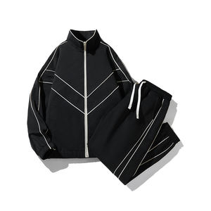 Manteau élégant personnalisé avec logo 2025 Printemps-Automne pour homme – Style Harajuku japonais et coréen, coupe ample, marque High Street - Product Image 1