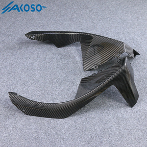 AKOSO 3K, fibra de carbono seca, embellecedor delantero para motocicleta, paneles laterales, cubierta de radiador para <span class=keywords><strong>Kawasaki</strong></span> ZX10R 2021 2022 <span class=keywords><strong>2023</strong></span> 2024 - Product Image 4
