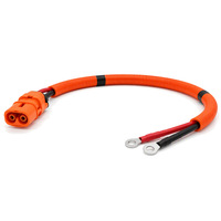 Câble de stockage d'énergie OEM personnalisé, prise rapide orange vers borne annulaire pour système de stockage de batterie ESS portable, vente en gros