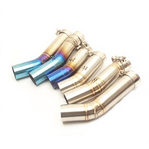 Tubo de escape para motocicleta Suzuki de 12 pulgadas, curvas modificadas de acero inoxidable para GSXR1000 GSR750 K6 K7 K8 - Product Image 2
