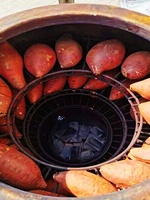 Carbón espesado horneado batata roca azúcar pera Crock Pot horno comercial