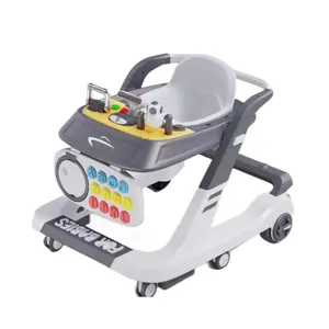 Atacado Criança Walking Assistant Musical E Luz Lovely Baby Walker Pusher Sit To Stand Aprendizagem Walker 2 In1 Baby Walker