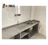 Kunden spezifische natürliche China Spray White Granite Treppen Stufen Stufen Sea Wave White Granite Großhandel Preiser höhung der Treppenstufen