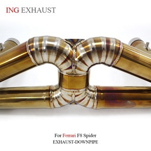 ท่อไอเสียวาล์วทรอนิกส์ไทเทเนียมแบบอบชุบความร้อน ING สำหรับ <span class=keywords><strong>Ferrari</strong></span> <span class=keywords><strong>F8</strong></span> Spider ระบบไหลเวียนสูง ติดตั้งง่ายแบบ Bolt-On อะไหล่แต่งซูเปอร์คาร์ ขายส่ง - Product Image 6