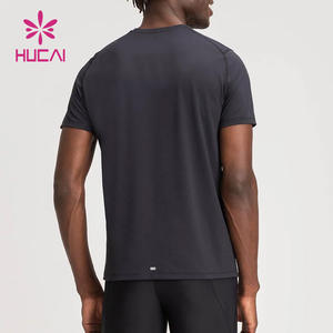 Vente en gros de logo personnalisé Nouveau design Athlétique Course à pied Sports Muscle léger Séchage rapide Slim Fit Hommes T-shirts actifs - Product Image 5