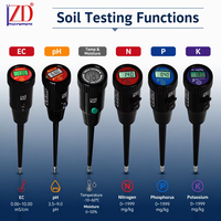 Équipement de test de sol professionnel 6 en 1, testeur de sol portable pour l'agriculture, mesure de la température, de l'humidité, de l'EC, du pH et du NPK
