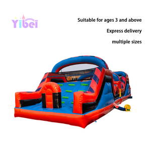 Parcours d'obstacles gonflable multifonctionnel <span class=keywords><strong>fantastique</strong></span> avec grand toboggan, aventure interactive en plein air pour le plaisir des enfants, château gonflable - Product Image 2