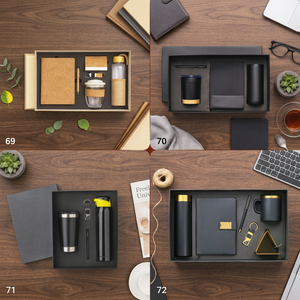 Ensemble cadeau de carnet en cuir PU gaufré Liviya Premium pour entreprise, couleur personnalisée, boîte cadeau personnalisée, Thanksgiving - Product Image 5