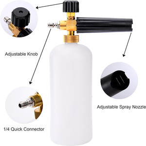 Bomba de espuma Blaster Presión manual Rociador de espuma de nieve Rociador de agua, Rociador de jabón presurizado manual Cañón de espuma <span class=keywords><strong>Lavado</strong></span> de autos - Product Image 4
