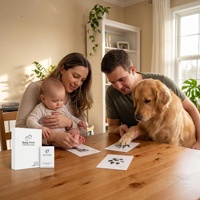 Lot de 7 cartes de jalons de développement pour bébé, kit d'empreintes de mains et de pieds, design Art Déco, souvenir de nouveau-né pour cadeau d'anniversaire