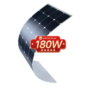 180w Mono Semi-flexible Solar Panel For Caravan Boat Highest Watt Semi-flexible Module 180W