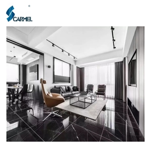 <strong>China</strong> Glossy Marmor <strong>Black</strong> Kitchen Nero <strong>Marquina</strong>/margiuna Floor Tiles Big Slab Silky Belgium Zimbabwe Marble With White Veins - Product Image 4
