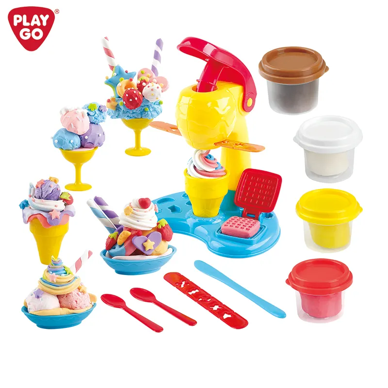 PLAYGODOG Unisex-Eis Delight-Ton-Set farbiger Ton für kreatives Spiel