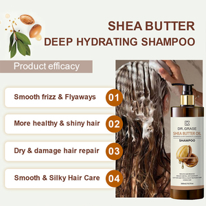 Shampooing Bio au Beurre de Karité OEM Hydratant en Profondeur Réparateur Cheveux Secs et Abîmés Anti-Frisottis Nourrit le <span class=keywords><strong>Cuir</strong></span> <span class=keywords><strong>Chevelu</strong></span> <span class=keywords><strong>Doux</strong></span> Lisse et Brillant - Product Image 5