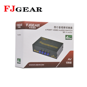 FJ-401AV FJGEAR Offres Spéciales Adopter <span class=keywords><strong>AV</strong></span> Commutateur RCA 4 ports pour TV PS2 PS3 rac Switch - Product Image 6