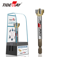 Foret en carbure de tungstène Tideway OEM/ODM pour le perçage du bois dur, outil de scie cloche avec dureté HRC93 pour le travail du bois CNC de précision